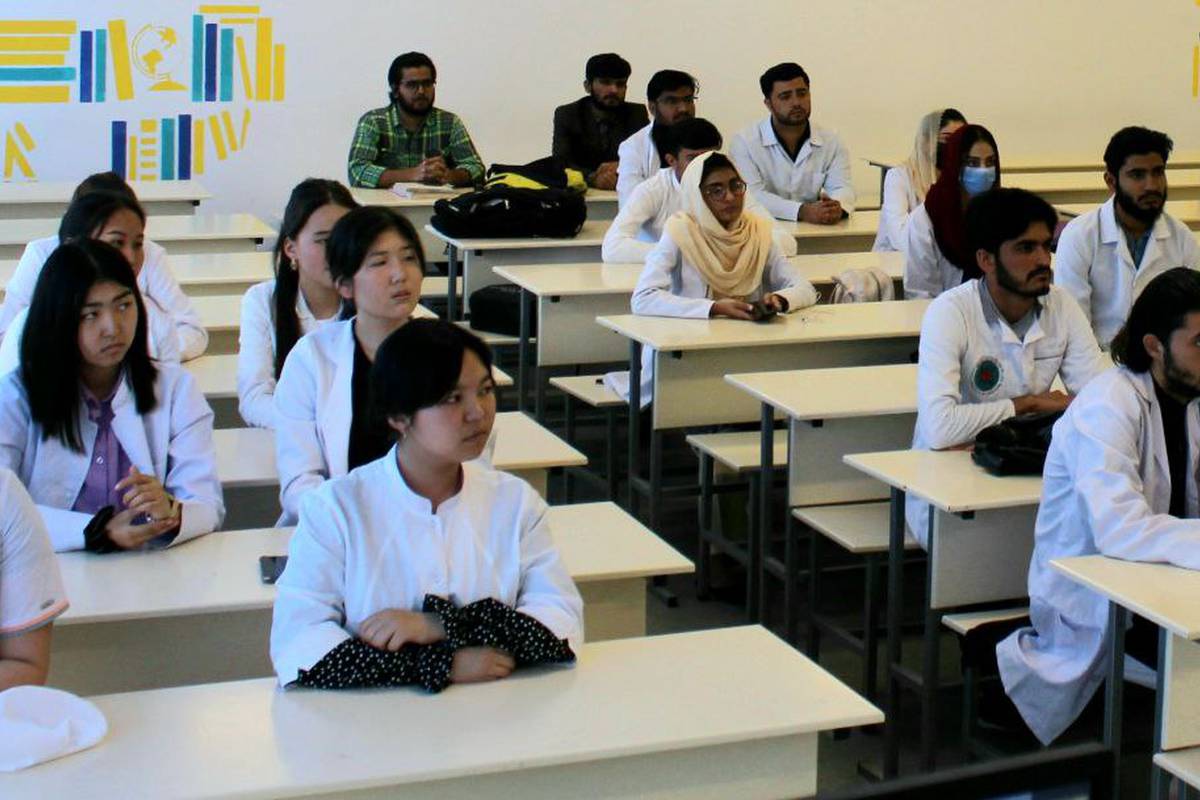 A glimpse of Biochemistry class with Foreign and Local students at New Campus
