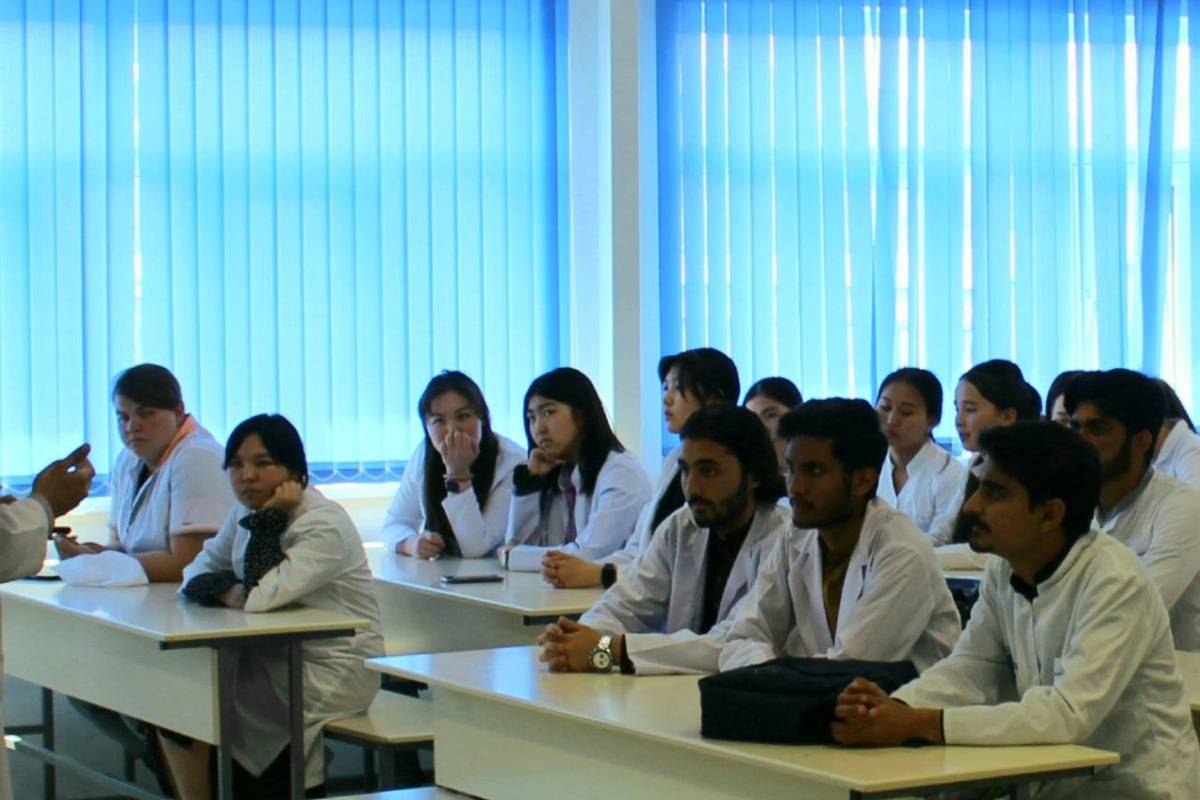A glimpse of Biochemistry class with Foreign and Local students at New Campus