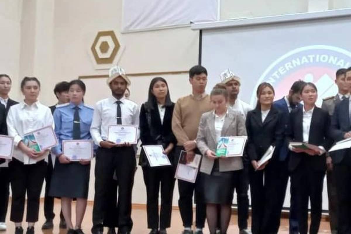 Our students took part in the Republican Interuniversity Olympiad in the kyrgyz language, organized by the Ministry of Education and Science of the Kyrgyz Republic together with the International University "Ala-Too".