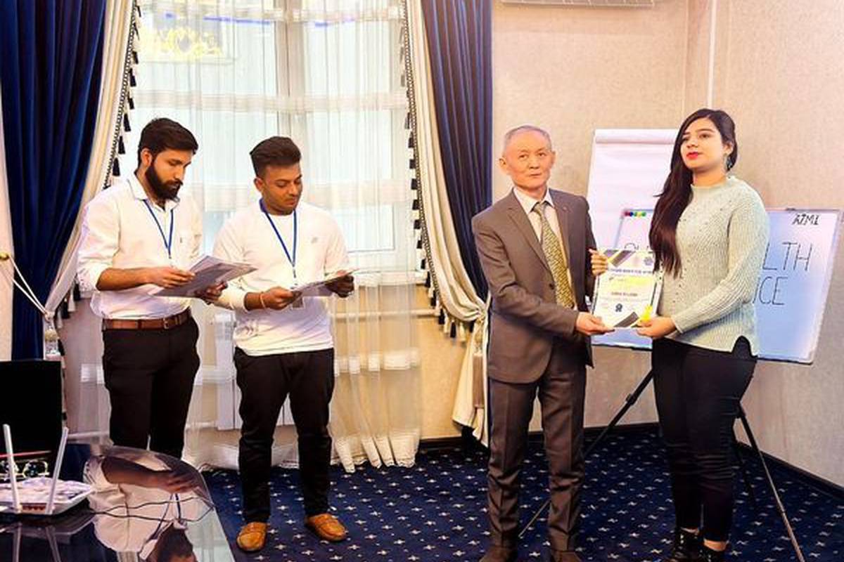 The students of AUSM participated in the round table on "Public Health &Management " held on 18th February in S.Tenishev Asian Medical Institute, Kyrgyzstan