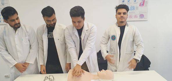 First Aid and Basic Life Support training conducted today at ADAM University School of Medicine, Kyrgyzstan