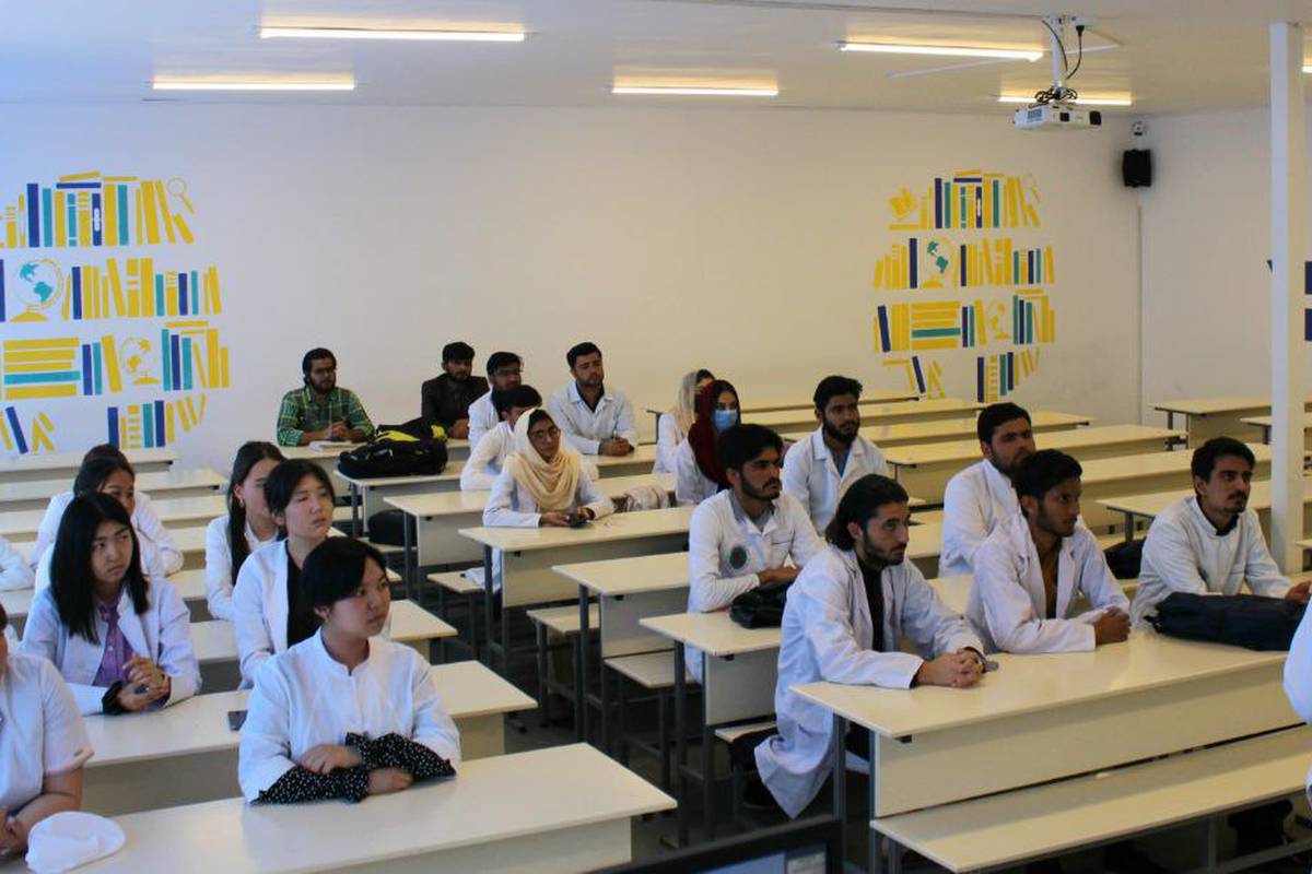 A glimpse of Biochemistry class with Foreign and Local students at New Campus