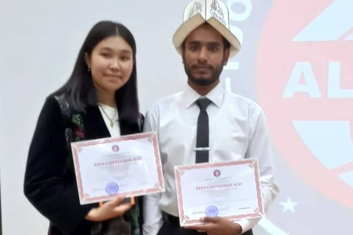 Our students took part in the Republican Interuniversity Olympiad in the kyrgyz language, organized by the Ministry of Education and Science of the Kyrgyz Republic together with the International University "Ala-Too".