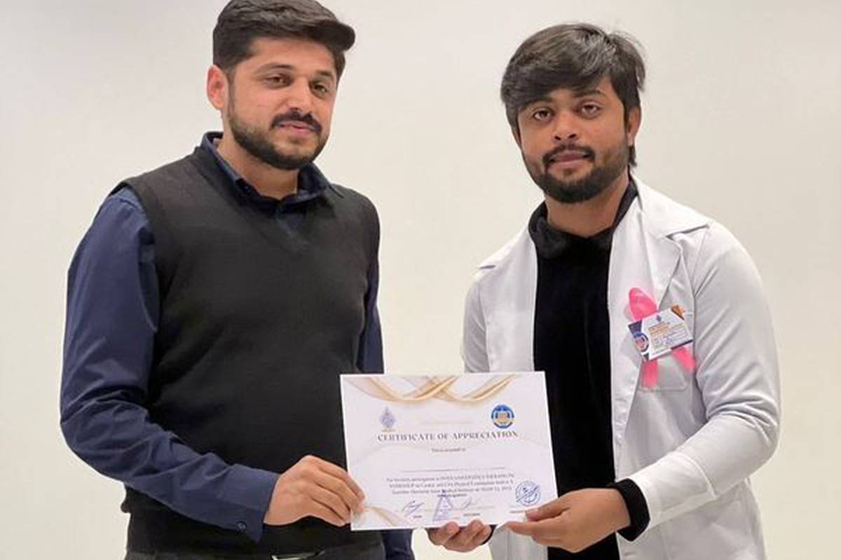 On March 13, 2023, our AUSM  students took part in an Interuniversity therapeutic seminar on physical examination of the heart and central nervous system.